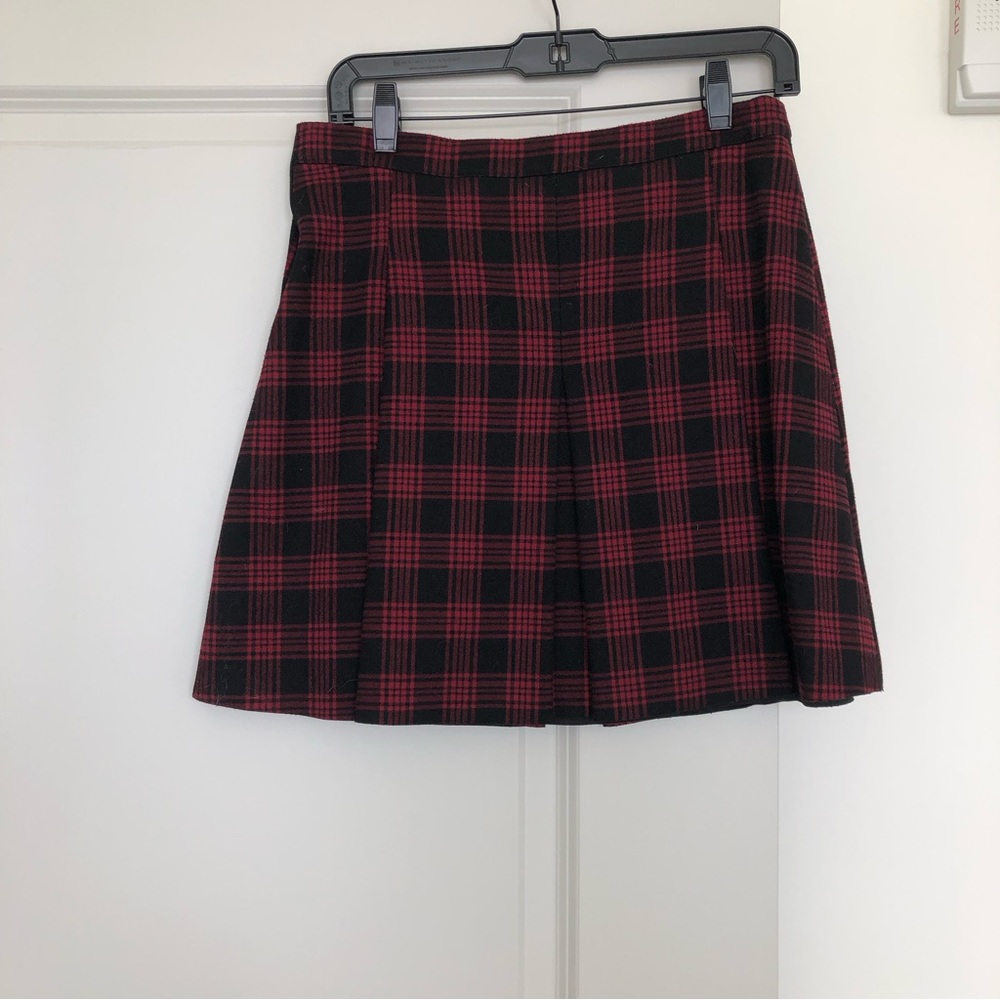 Plaid mini skirt